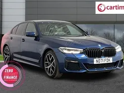 Blue Used 2021 BMW 530e M Sport Sedan | £27,554 (Expensive)