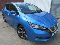 Blue Used 2021 Nissan Leaf Tekna Hatchback | £9,995 (Fair price)