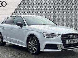 White Used 2018 Audi A3 Black Edition Hatchback | £13,991 (Fair price)
