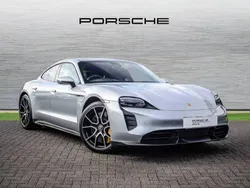 Dolomite silver metallic Used 2023 Porsche Taycan Turbo S Sedan | £84,991 (A bit pricey)