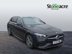 Black Used 2023 Mercedes C300e AMG Line Premium Plus Estate | £30,617 (Fair price)