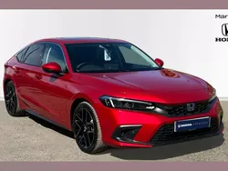 Crystal red Used 2024 Honda Civic Advance Hatchback | £30,179 (Fair price)