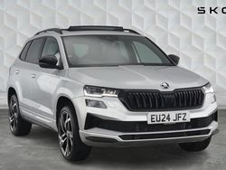 Brilliant silver metallic Used 2024 Skoda Karoq SportLine SUV | £26,490 (Fair price)