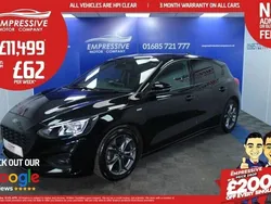 Black Used 2018 Ford Focus ST-Line Hatchback | £11,499 (A bit pricey)