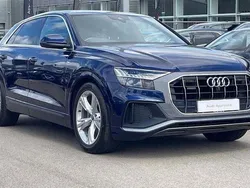 Blue Used 2019 Audi Q8 S-Line SUV | £35,900 (Fair price)