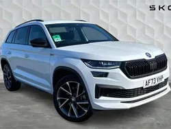 White Used 2023 Skoda Kodiaq SportLine SUV | £35,250 (A bit pricey)