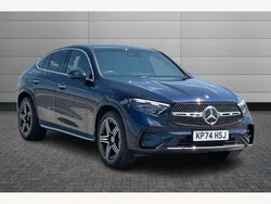Blue Used 2024 Mercedes GLC300e AMG Line Premium Coupe | £54,569 (Expensive)