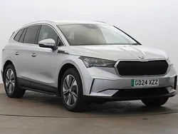 Brilliant silver metallic New 2024 Skoda Enyaq iV SUV | £28,495 (Super price)