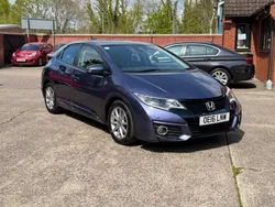 Blue Used 2016 Honda Civic SE Plus Hatchback | £4,580 (Good price)