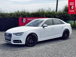 White Used 2018 Audi A4 S-Line Sedan | £13,250 (Fair price)