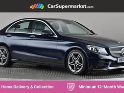 Blue Used 2019 Mercedes C200 AMG Line Premium Sedan | £17,497 (Fair price)