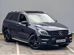 Blue Used 2015 Mercedes ML250 AMG line SUV | £16,995 (A bit pricey)