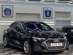 Black Used 2022 Audi A3 S-Line Sedan | £21,495 (Fair price)