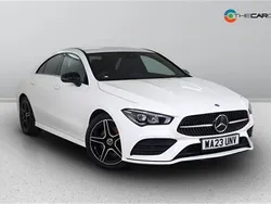 White Used 2023 Mercedes CLA220 Executive Sedan | £24,775 (Good price)