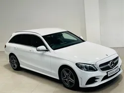 White Used 2019 Mercedes C300 AMG line Estate | £13,800