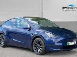 Blue Used 2023 Tesla Model Y Performance SUV | £30,748 (Good price)