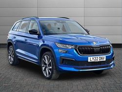 Race blue metallic Used 2022 Skoda Kodiaq SportLine SUV | £30,500 (Fair price)