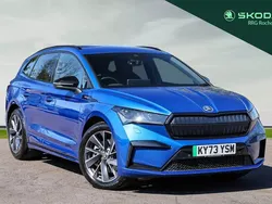 Blue Used 2024 Skoda Enyaq iV SportlinePlus SUV | £32,495 (Fair price)