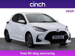 White Used 2021 Toyota Yaris Hybrid Design Hatchback | £14,749 (Good price)