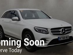 White Used 2018 Mercedes GLC250 AMG line SUV | £19,845 (Good price)