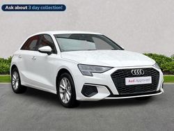 White Used 2022 Audi A3 Advanced Hatchback | £16,334 (Good price)