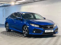 Blue Used 2017 Honda Civic SR Hatchback | £5,989 (Fair price)