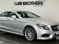 Silver Used 2017 Mercedes CLS220 AMG line Coupe | £15,995 (Fair price)