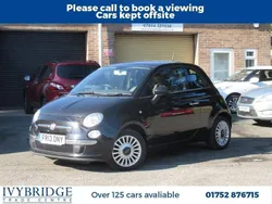Black Used 2013 Fiat 500 Lounge Hatchback | £3,150 (Fair price)