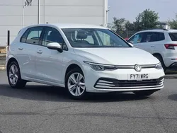 Pure white Used 2021 VW Golf VIII Life Hatchback | £15,495 (Good price)