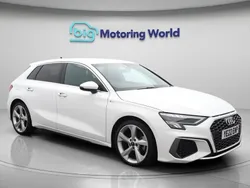 White Used 2022 Audi A3 Sportback S-Line Hatchback | £20,600 (Fair price)