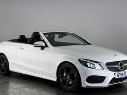 White Used 2018 Mercedes C220 AMG line Cabriolet | £16,350 (Good price)