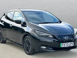 Metallic pearl black Used 2023 Nissan Leaf Tekna Hatchback | £14,210 (Fair price)