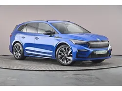 Race blue metallic Used 2023 Skoda Enyaq iV SportlinePlus SUV | £29,477 (Fair price)