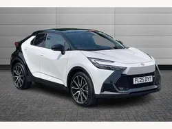 Platinum white bitone Used 2025 Toyota C-HR Premium SUV | £38,499