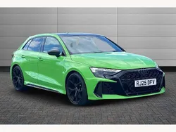 Kyalami green Used 2025 Audi RS3 Comfort Hatchback | £61,445 (A bit pricey)