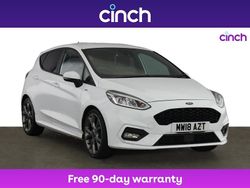 White Used 2018 Ford Fiesta ST-Line Hatchback | £9,449 (Fair price)