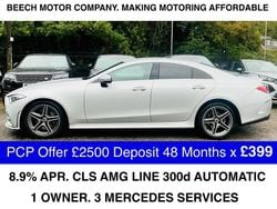 Silver Used 2020 Mercedes CLS300 AMG line Coupe | £26,900