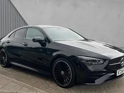 Cosmos black metallic Used 2024 Mercedes CLA220 AMG Line Premium Plus Sedan | £33,123 (Fair price)