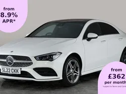 White Used 2022 Mercedes CLA250e AMG Line Premium Plus Sedan | £25,324 (Fair price)