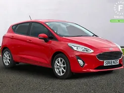 Red Used 2019 Ford Fiesta Zetec Hatchback | £10,099 (Fair price)