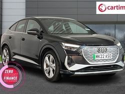 Black Used 2022 Audi Q4 Sportback e-tron S-Line SUV | £30,485
