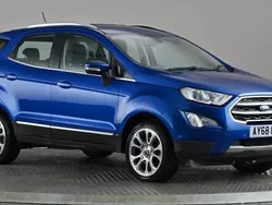 Blue Used 2018 Ford Ecosport Titanium SUV | £11,698 (Fair price)