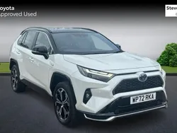 White/black Used 2022 Toyota RAV4 Hybrid SUV | £32,381 (Expensive)
