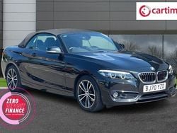 Black Used 2020 BMW 218 Sport Line Cabriolet | £16,750 (Fair price)
