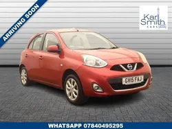 Red Used 2015 Nissan Micra Acenta Hatchback | £4,495 (Fair price)
