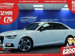 White Used 2018 Audi A4 Black Edition Sedan | £12,499 (Fair price)