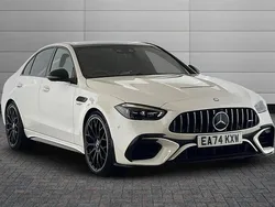 White Used 2024 Mercedes C63S AMG Premium Plus Sedan | £72,890