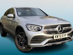 Silver Used 2023 Mercedes GLC300 AMG line Coupe | £34,995 (Fair price)
