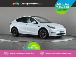 White Used 2022 Tesla Model Y Performance SUV | £29,697 (Fair price)