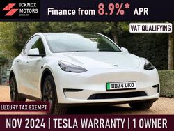 White Used 2024 Tesla Model Y Long Range RWD SUV | £33,975 (Expensive)